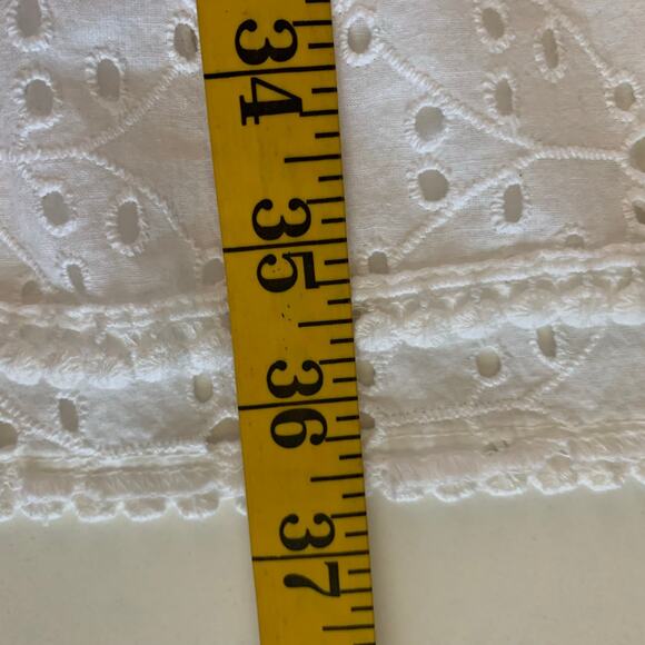 MELISSA ODABASH Dress XL Corina Full Eyelet V-Neck Wide Sleeve Cotton Cover Up - Picture 16 of 16